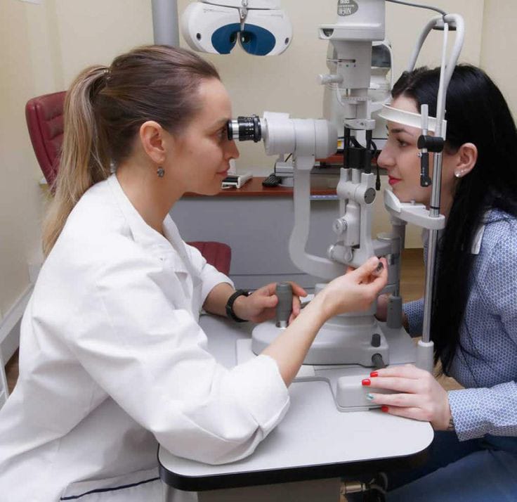 slit lamp examination